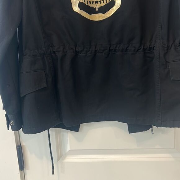 Zadig and Voltaire Kayak Mili Skull Black Jacket Sz US6, FR38 EUC - Picture 13 of 13